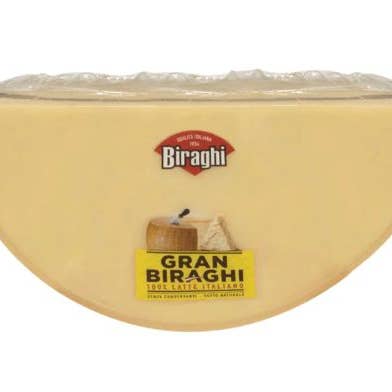 Biraghi Grana Quarter Wheel, 18 Lbs for wholesale by Little Cheese Shop