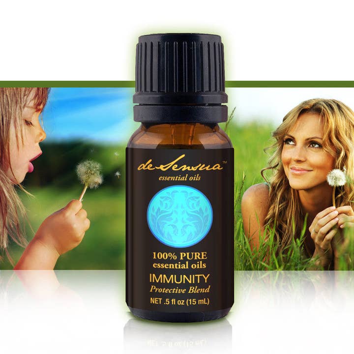 IMMUNITÉ, mélange protecteur — Peut aider à renforcer et à soutenir votre système immunitaire, ce qui contribue à vous protéger contre tous ces vilains germes ! pour la vente par deSensua Oils
