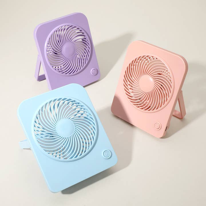 Ventoinha de Secretária Portátil Recarregável - Sortido por atacado de Lumbee Trade