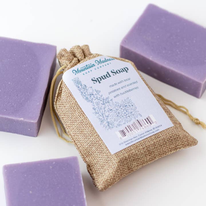 Mountain Madness Soap Co. - Wholesale Bar Soap - Idaho Spud Handmade Soap | Huckleberry & Potato Fiber4