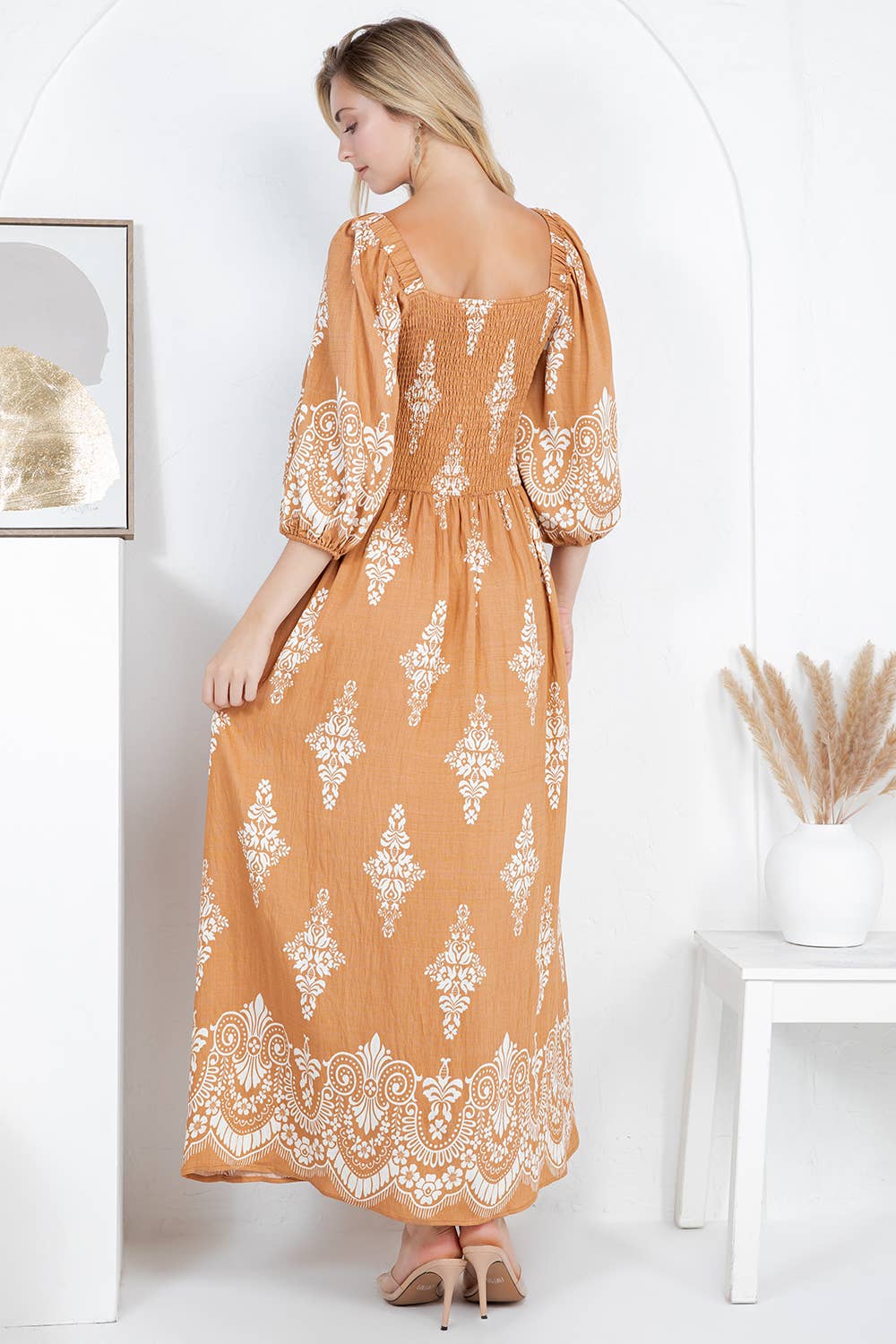 Fashion Space - Wholesale Dress - Women's - Women's Graphic Print Fashion Maxi Dress9