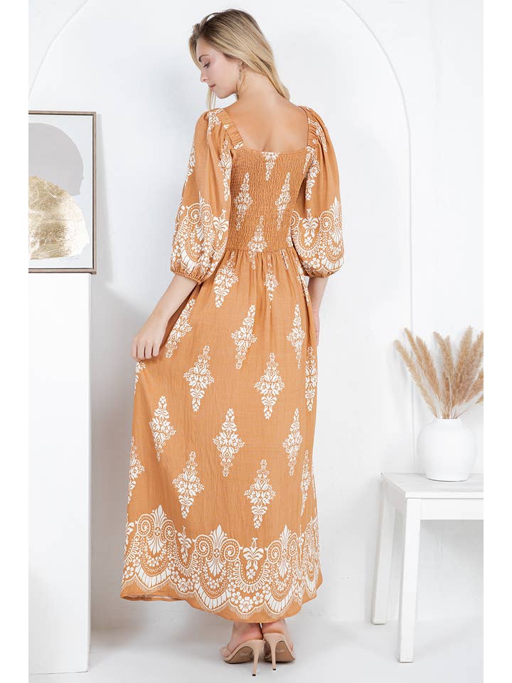 Fashion Space - Wholesale Dress - Women's - Women's Graphic Print Fashion Maxi Dress9