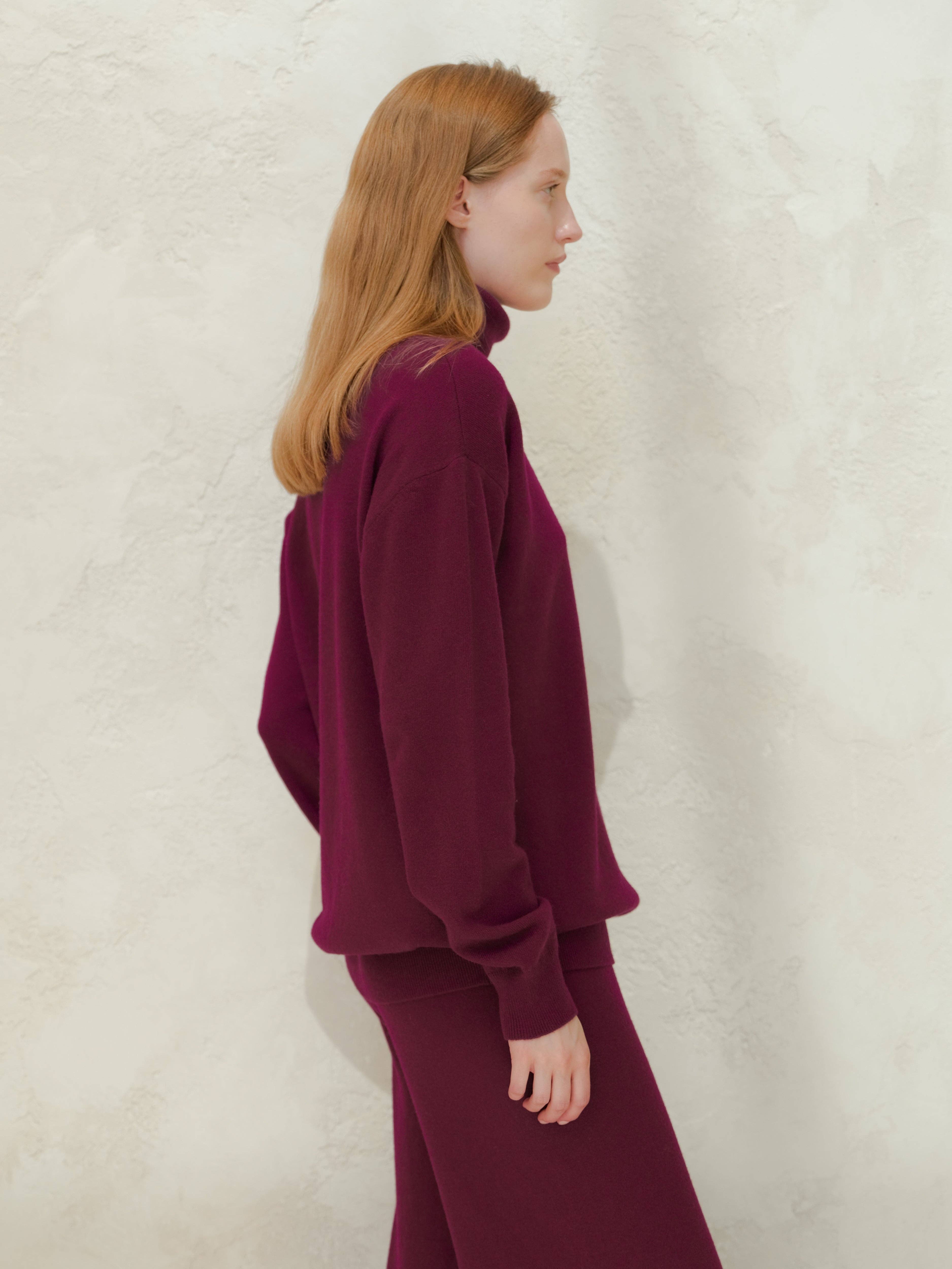 Lèmme - Wholesale Knit Sweater - Women's - Cashmere Mix Classic Turtleneck Sweater6