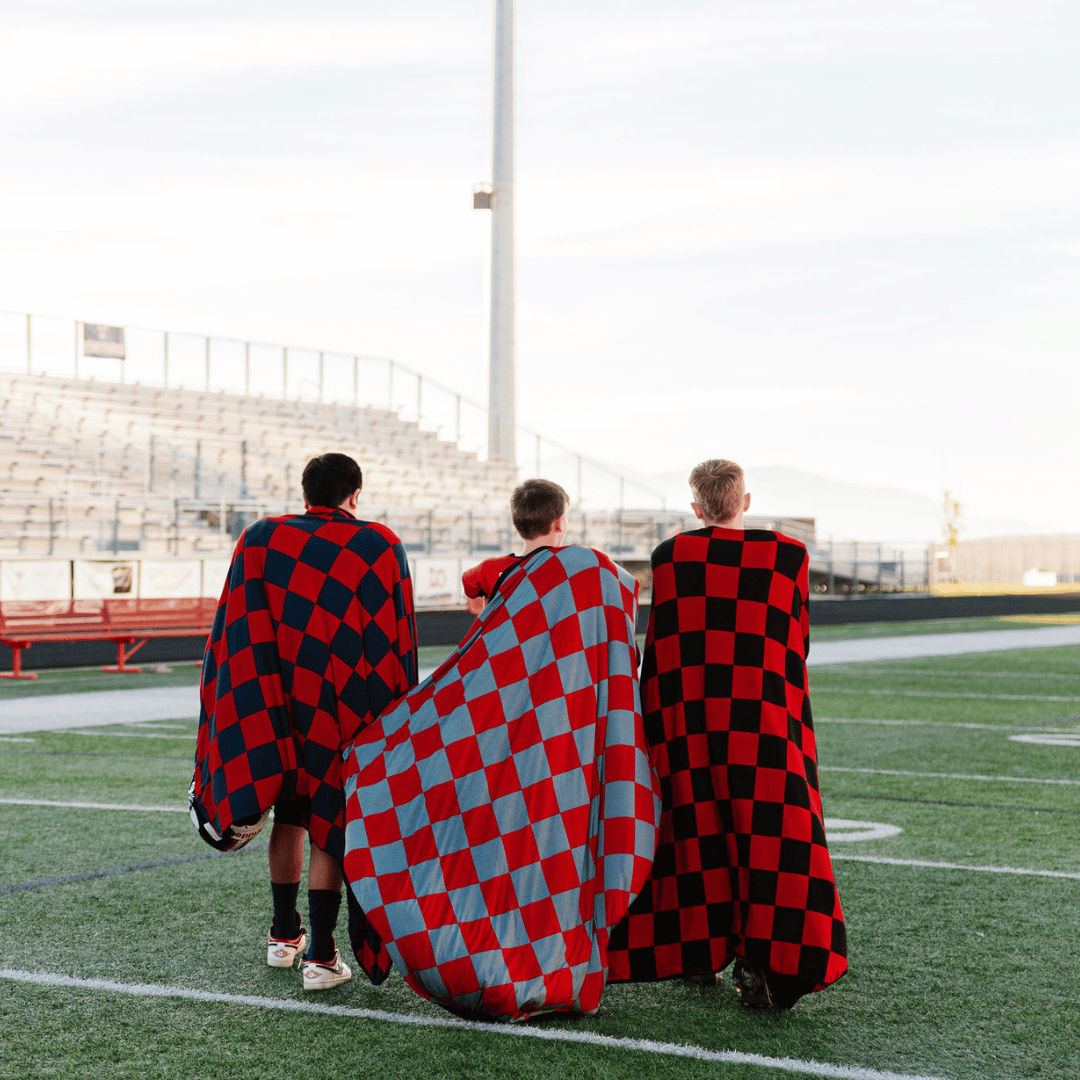 Pipermoon - Vendita all'ingrosso Plaid - Coperta Fasciatoio per Adulti Rossa e Grigia10