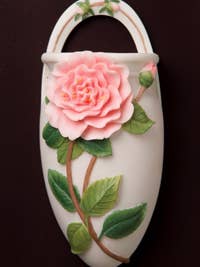 Camellia Wall Vase (minimum of 2 Per Design) for wholesale by Ibis and Orchid Design