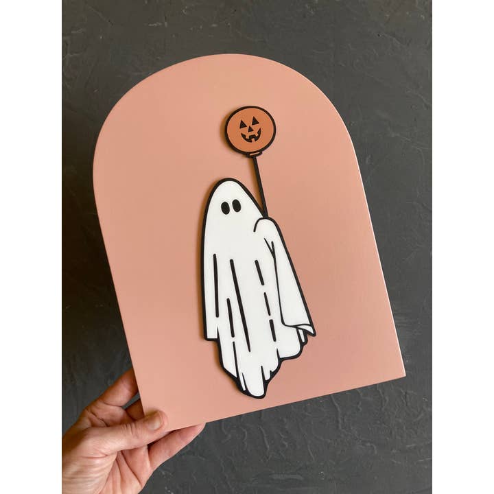 Ghost with Balloon Arch for wholesale by Cope and Co Custom Signs