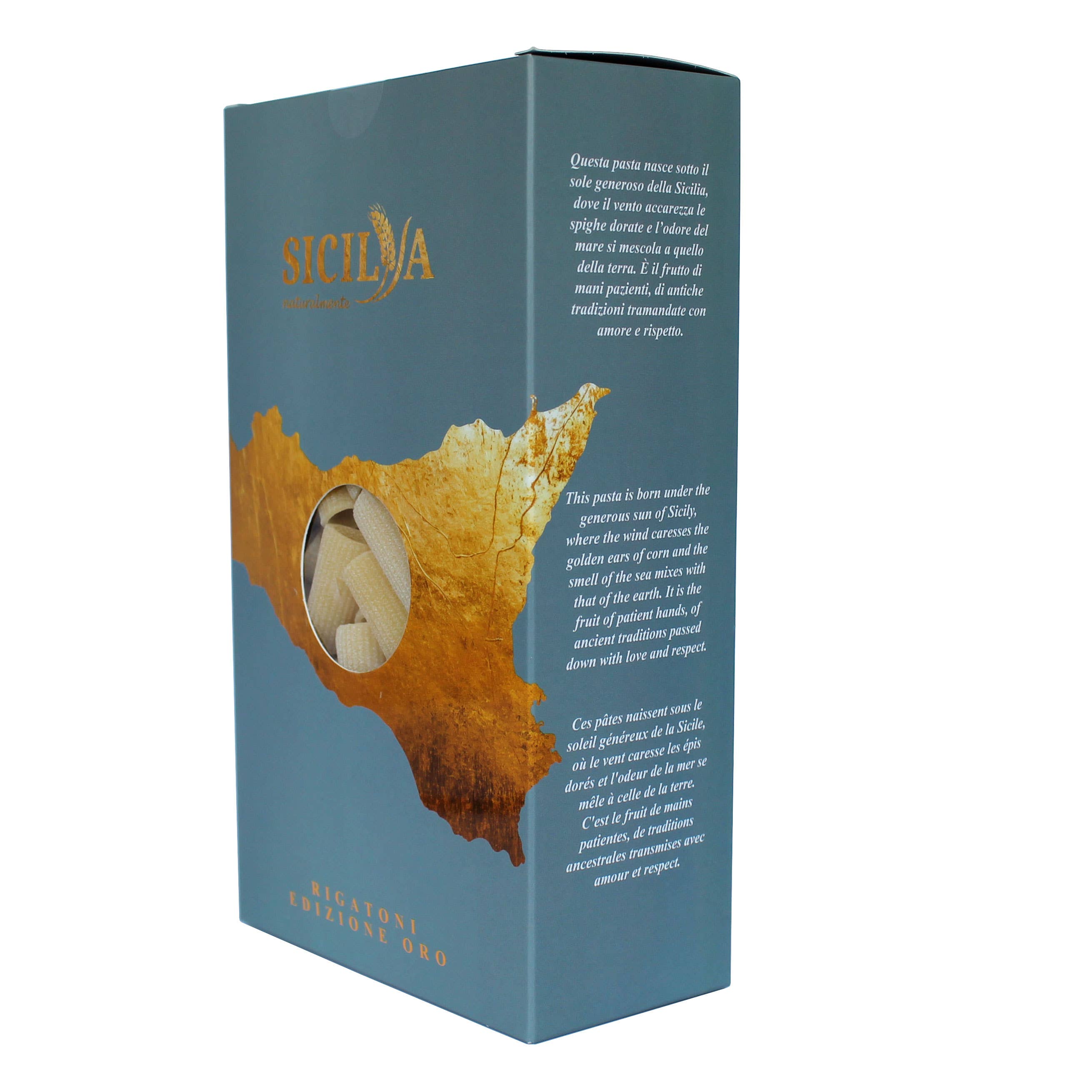 Sicilia naturalmente - Wholesale Pasta - Pasta Rigatoni GOLD - Made in Italy (Sicily)3