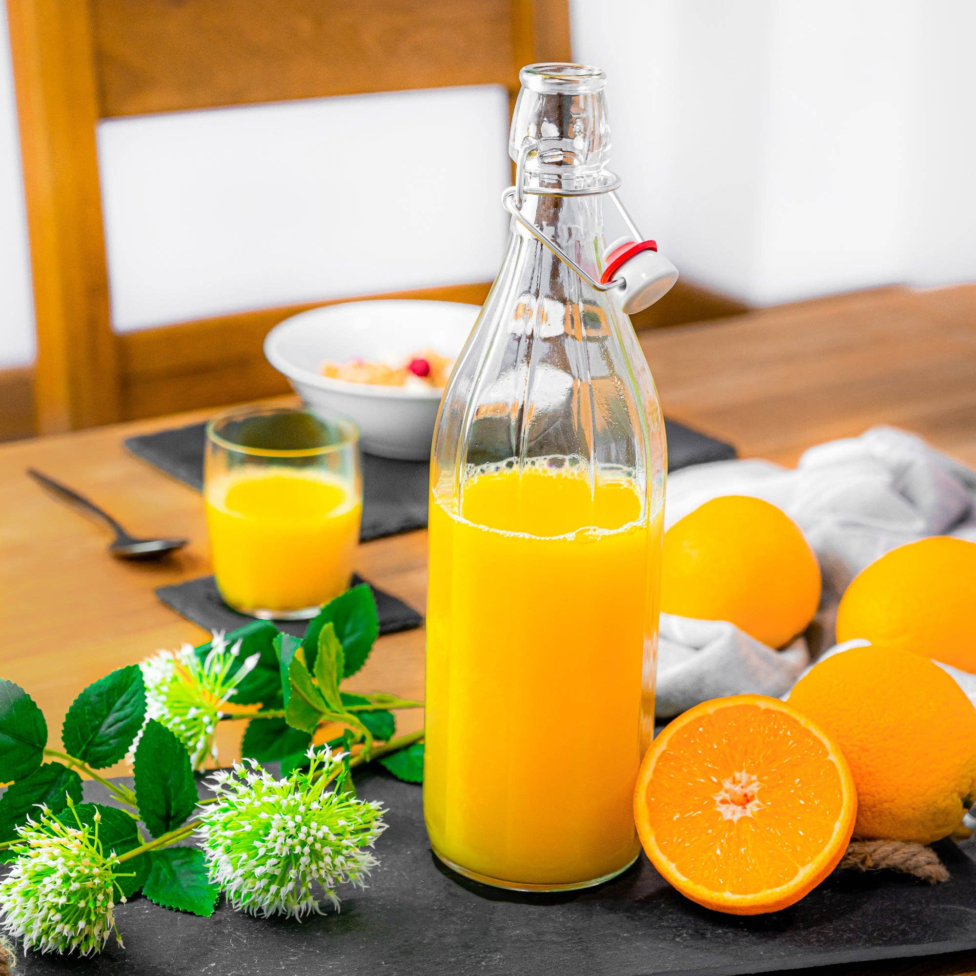 Rinkit Ltd - Wholesale Water Bottle - Bormioli Rocco Oxford 1L Wine Water Swing Top Bottle1