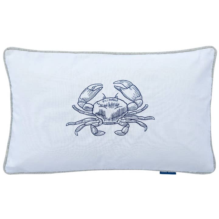 Krabbe Hvid Pudebetræk til børn 30 cm x 50 cm for engroshandel hos Mirage Haven