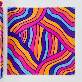 Lighter Sticker in Punky Waves for wholesale by Rainbow Crow Creations