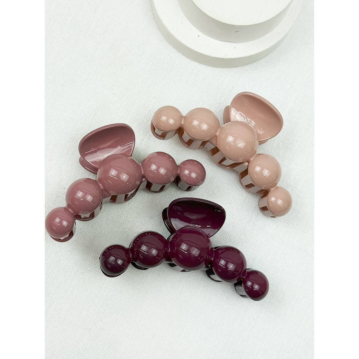 Large Dark Color Pearl Hair Claw Clips for wholesale on Faire1