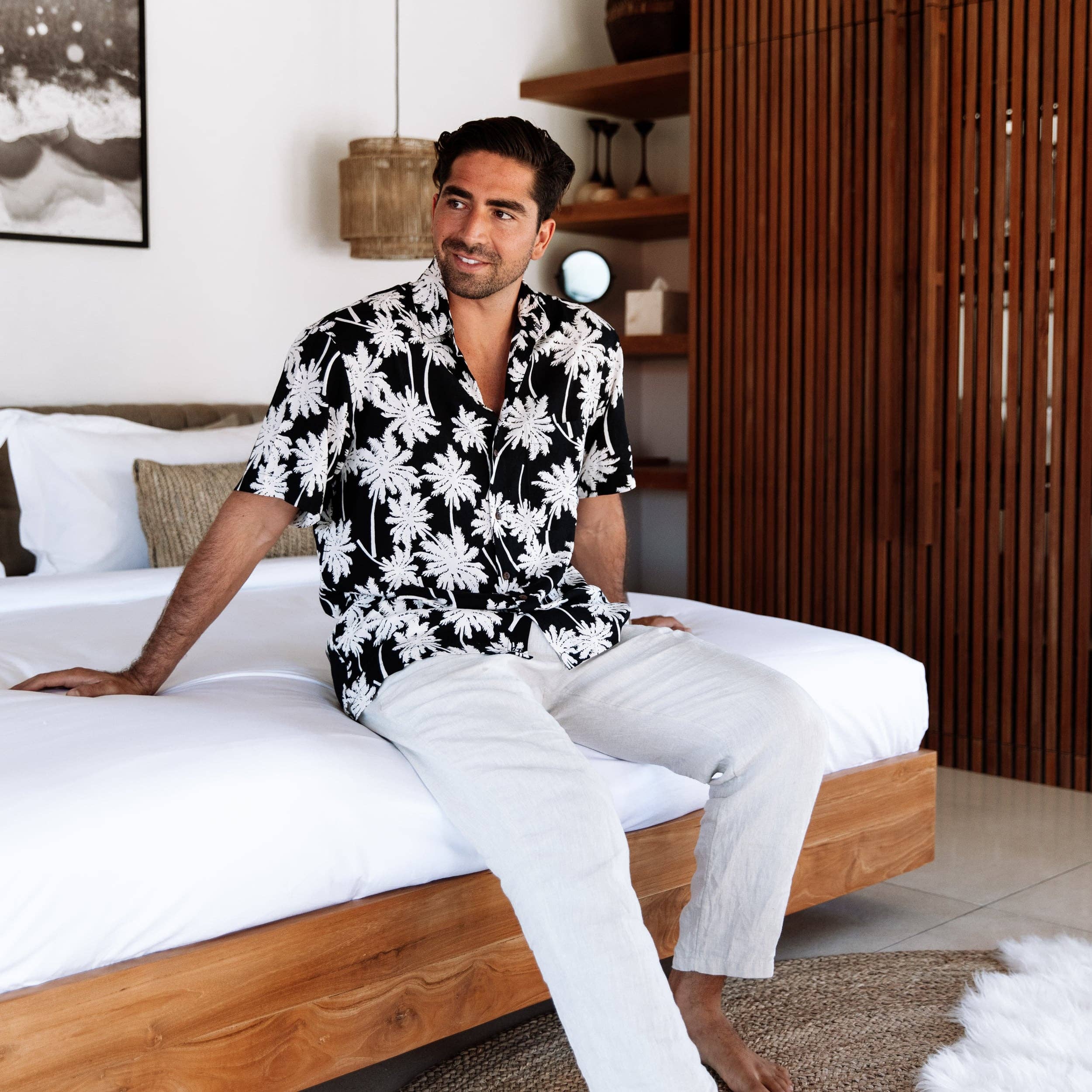 Schwarz The Moon Shine - Kurzarmhemd für den Großhandel auf Faire2