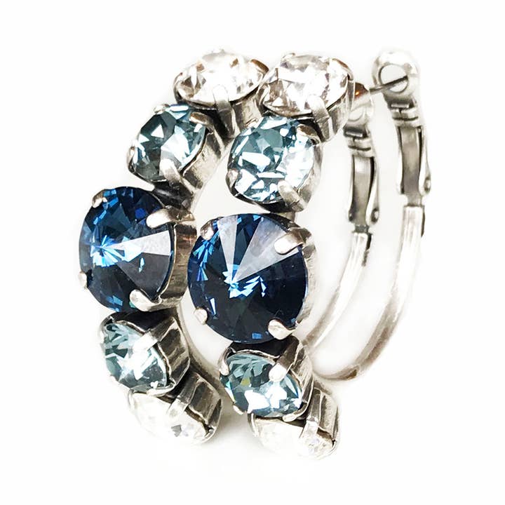 Jeweled Hoop Earrings for wholesale by Rew Elliott