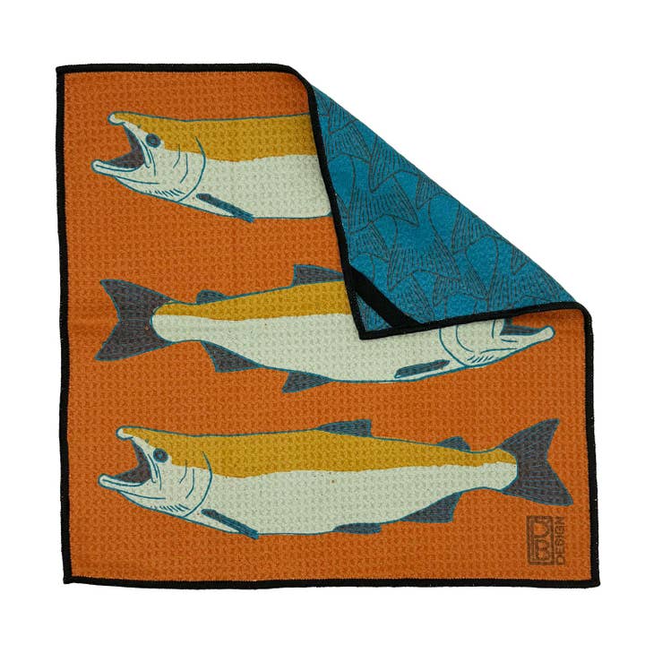 Salmon Microfiber Washcloth - Rust for wholesale by Paige Brady Design