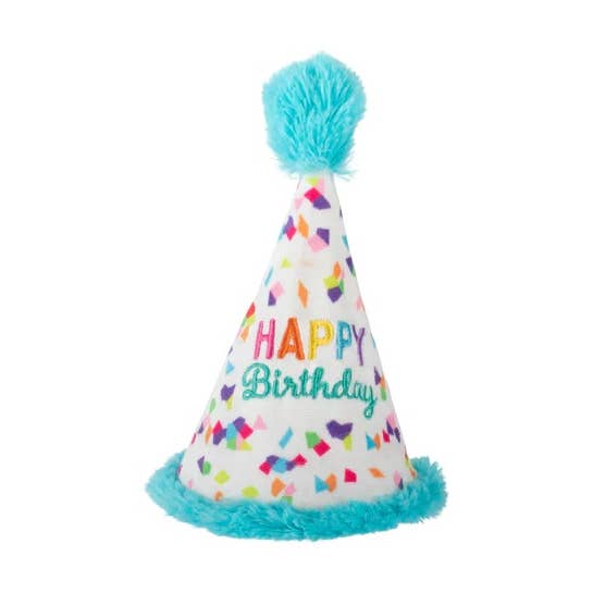 PetShop by Fringe Yappy Barkday Rubber/Plush Dog Toy for wholesale by Pet Palette Distribution