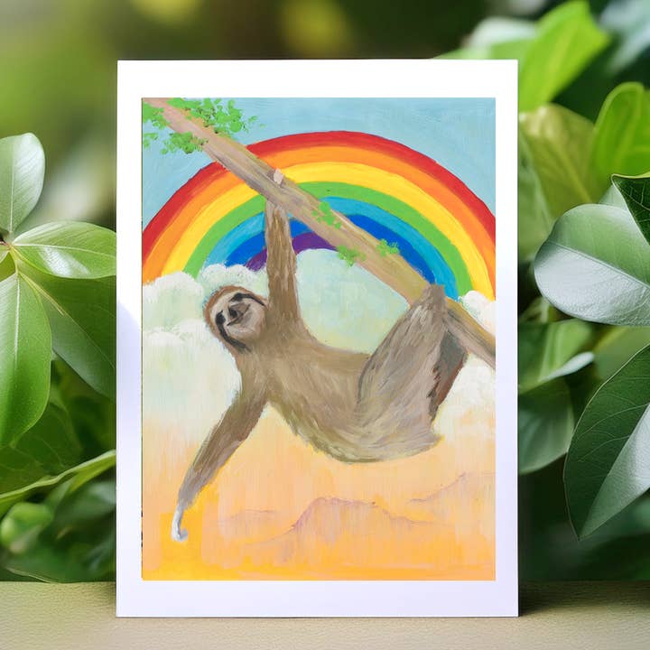 Sloth Tarot Major Arcana Greeting Card - XX Judgement for wholesale by Bonzo