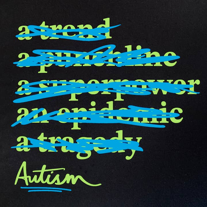 Autismförespråkande T-shirt | Punk Neurodiversitet ASD Blå SPED för wholesale av Trainer Hal’s Item Shop