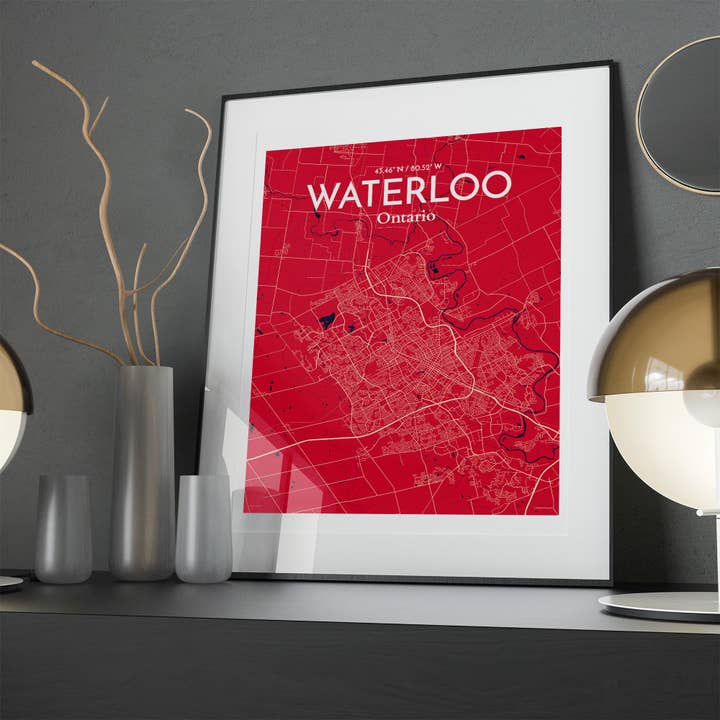 OurPoster.com - Wholesale Poster - Waterloo City Map Poster101