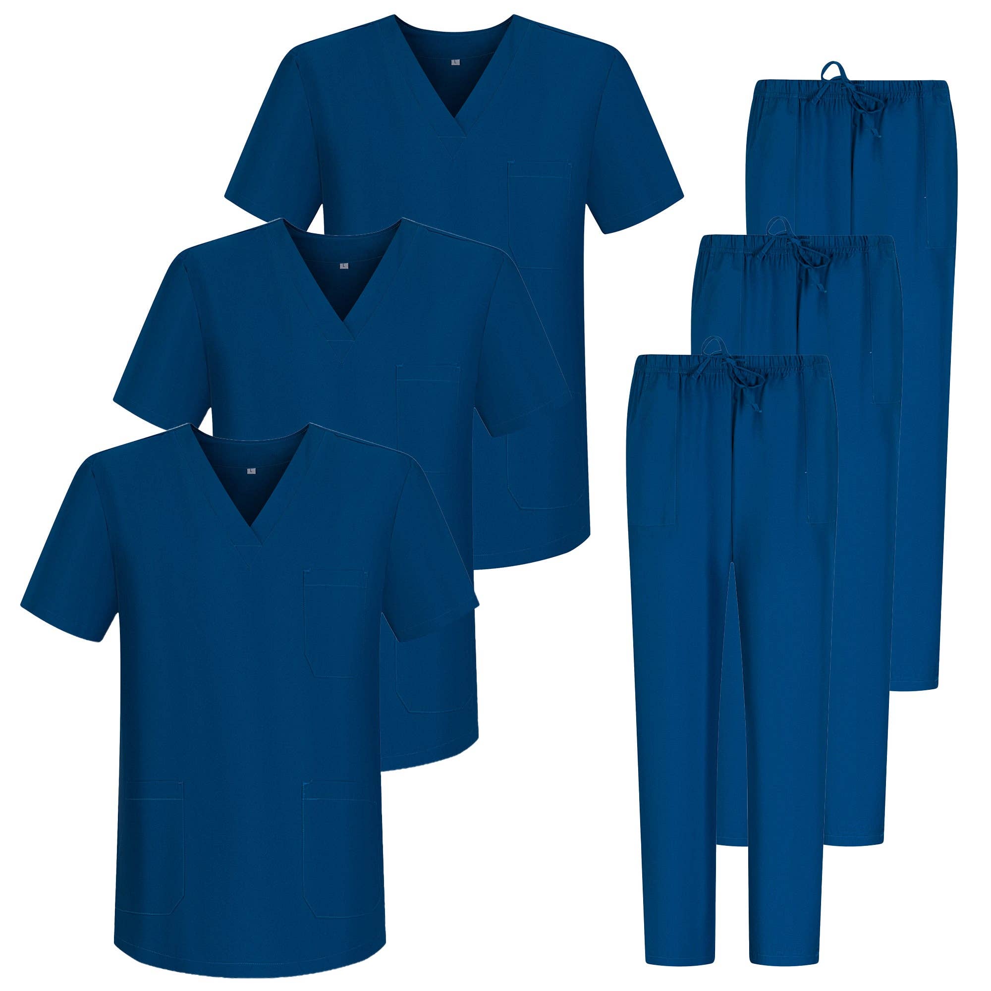 MISEMIYA - Wholesale Healthcare Uniform - Women's - 3-Unit Pack - Unisex Sanitary Uniform 3-6801-68026