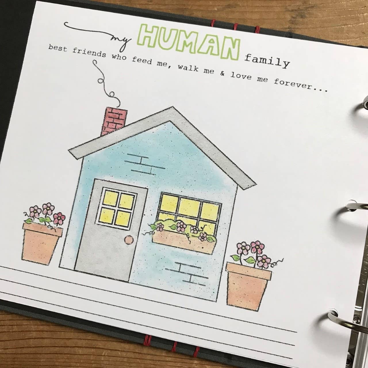 Hugs and Kisses XO - Wholesale Memory Book - Kids & Baby - Dog Puppy Wreath Memory Book6