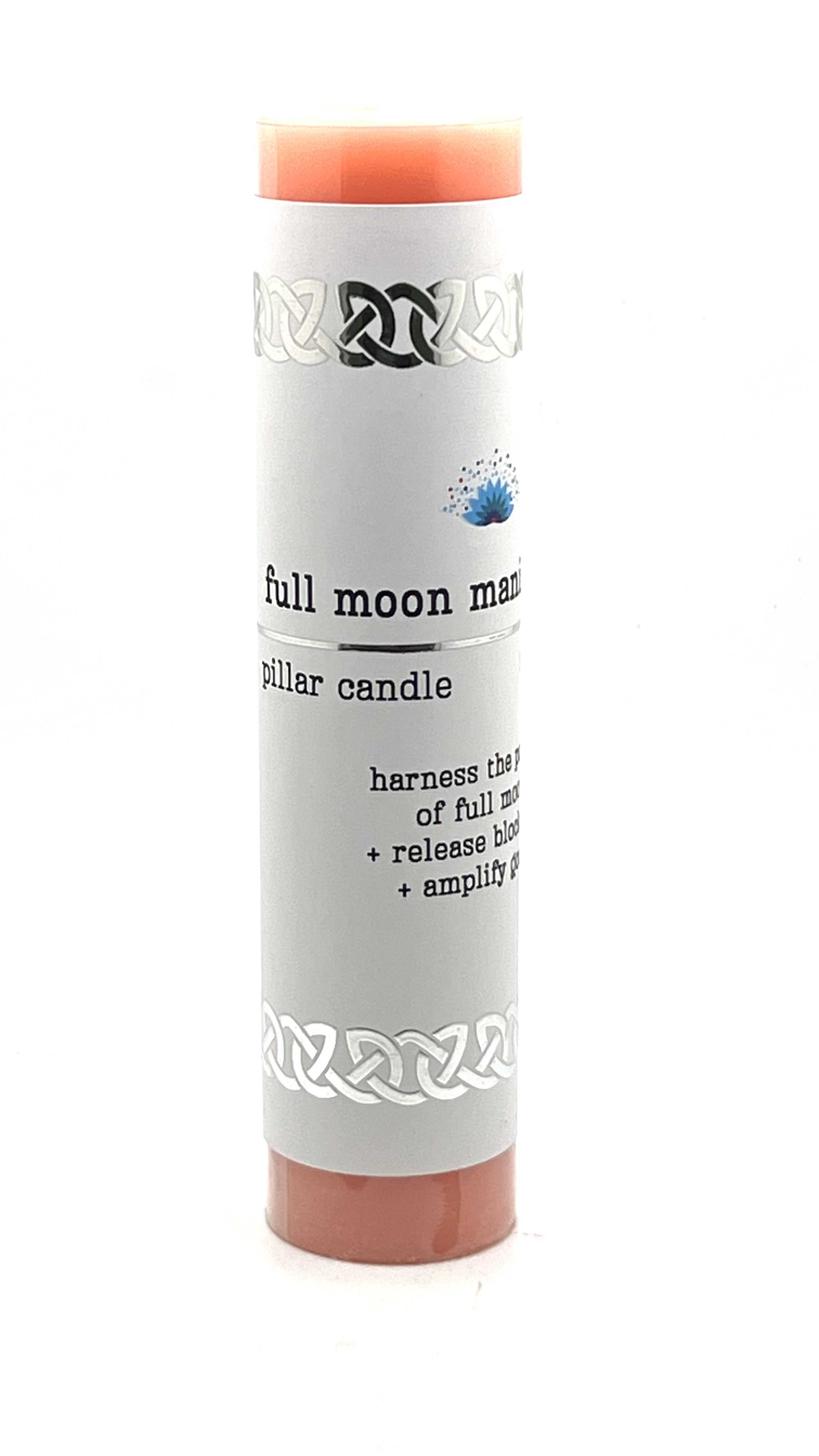 Vrinda - Wholesale Pillar Candle - Manifestation Pillar Candle Full Moon Manifestation 7"x1.5"
