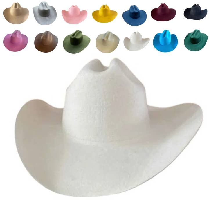 Portia Hat - Wholesale Cowboy Hat - Unisex - Cattleman Cowboy Hat –100% Australian Wool