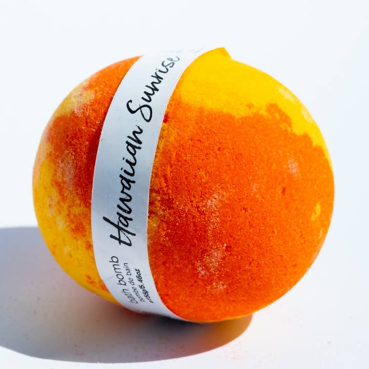 Hawaiian Sunrise - Original Bomb - Wrapped for wholesale by Happy Hippo Bath