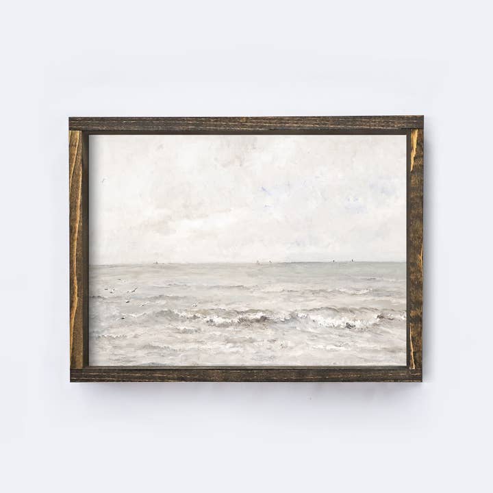 Hoekstra Decor - Wholesale Art Print - Vintage Art Print | Coastal Wall Art Seascape Painting A120