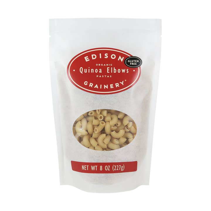 Edison Grainery Organic Quinoa Pasta Elbow 8 oz for wholesale by Edison Grainery