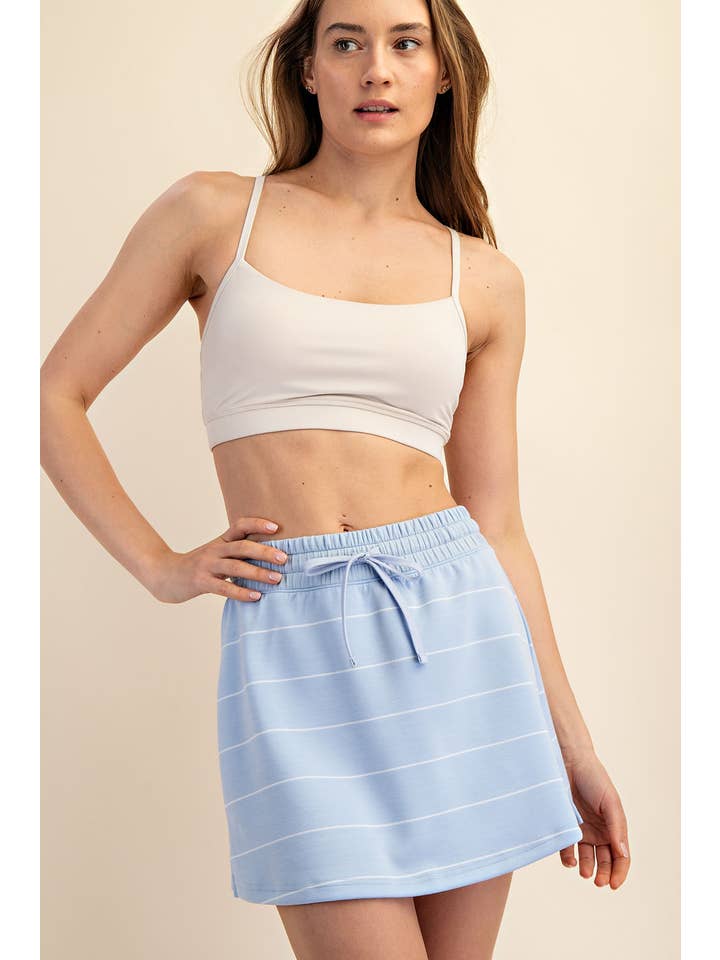 Rae Mode - Wholesale Athletic Skirt - Women's - MODAL SCUBA STRIPE SKORT19