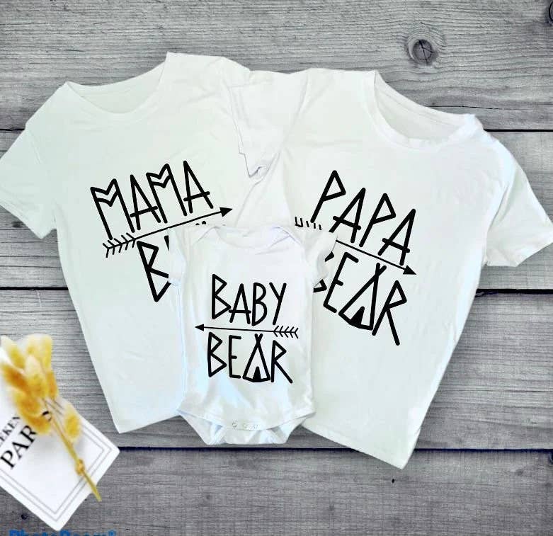 Moms n Tots - Wholesale Mommy & Me Outfit Sets - Maternity - Matching Family Sets - Mom, Dad & Baby Bear - Mom Tshirts 2