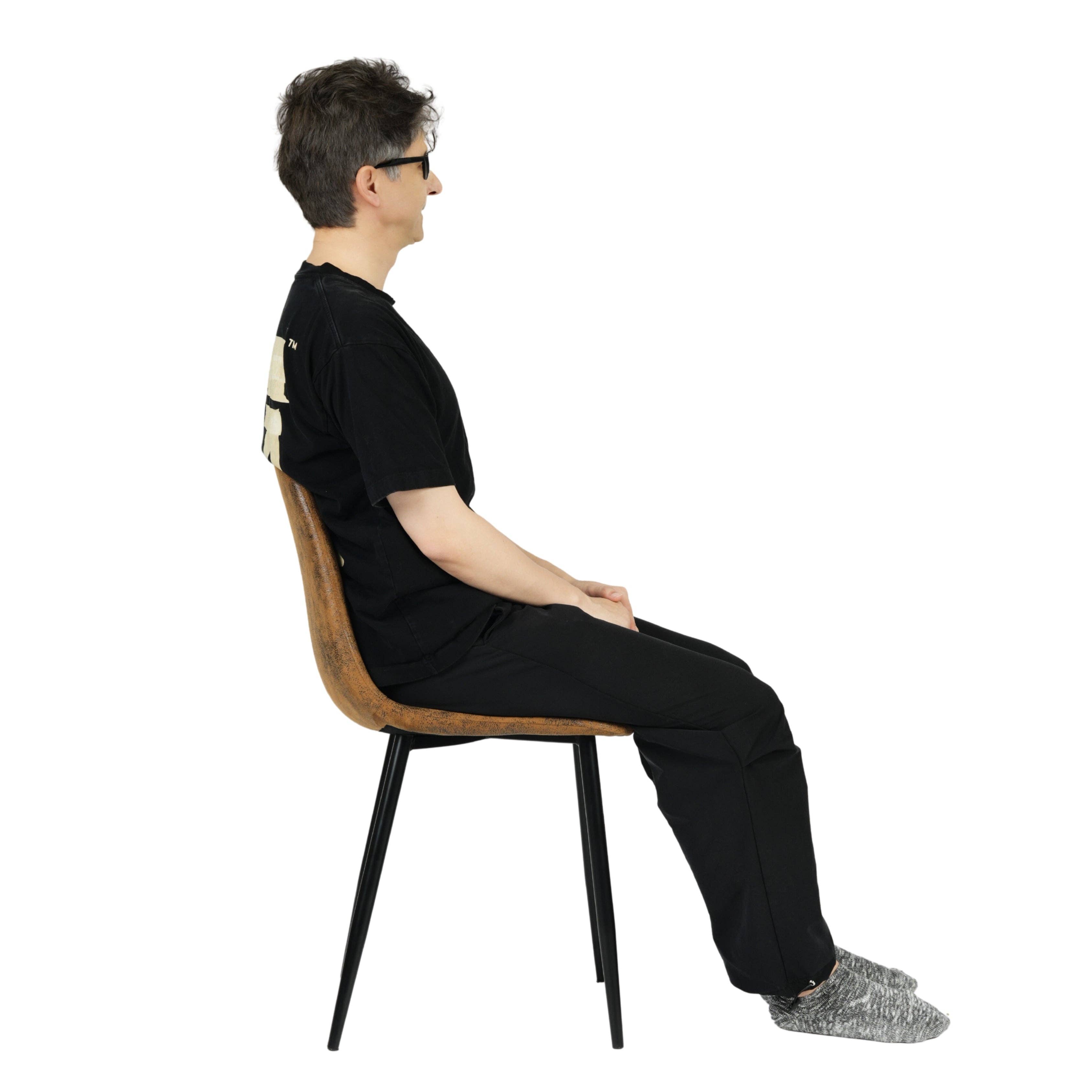 Urban Meuble – wholesale Stol – Set med 4 vintage skandinaviska matstolar i retro brunt mocka CHARLTON SUEDE BROWN28