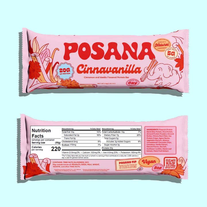 Cinnavanilla Protein Bar (12-Pack) for wholesale by Posana