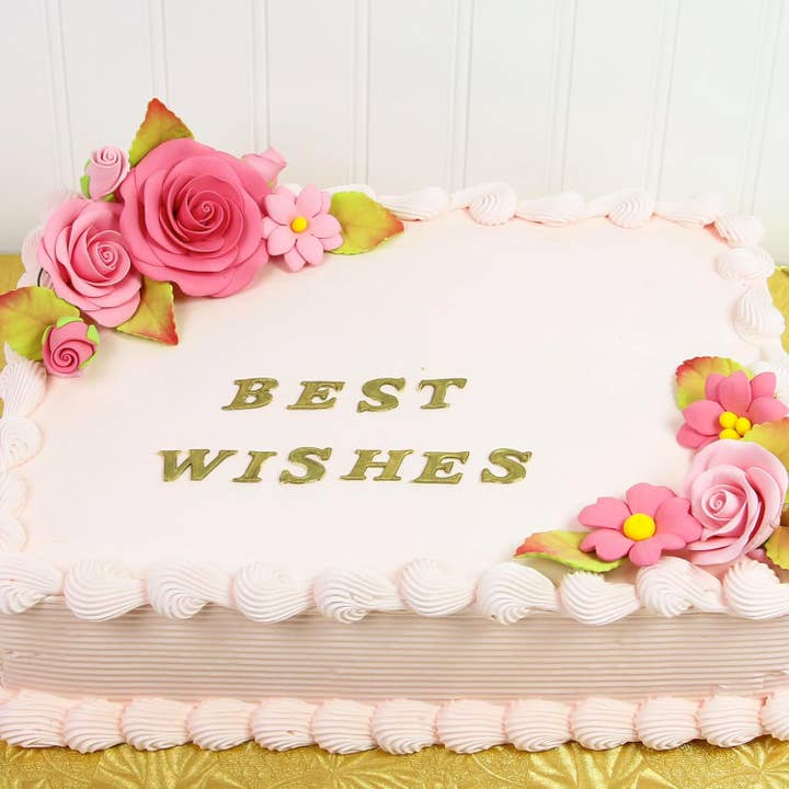 Global Sugar Art - Wholesale Cake/cupcake topper - Rose and Blossom Set, Sugar Flowers for Cakes, by Global Sugar Art, Pink Roses and Blossoms1