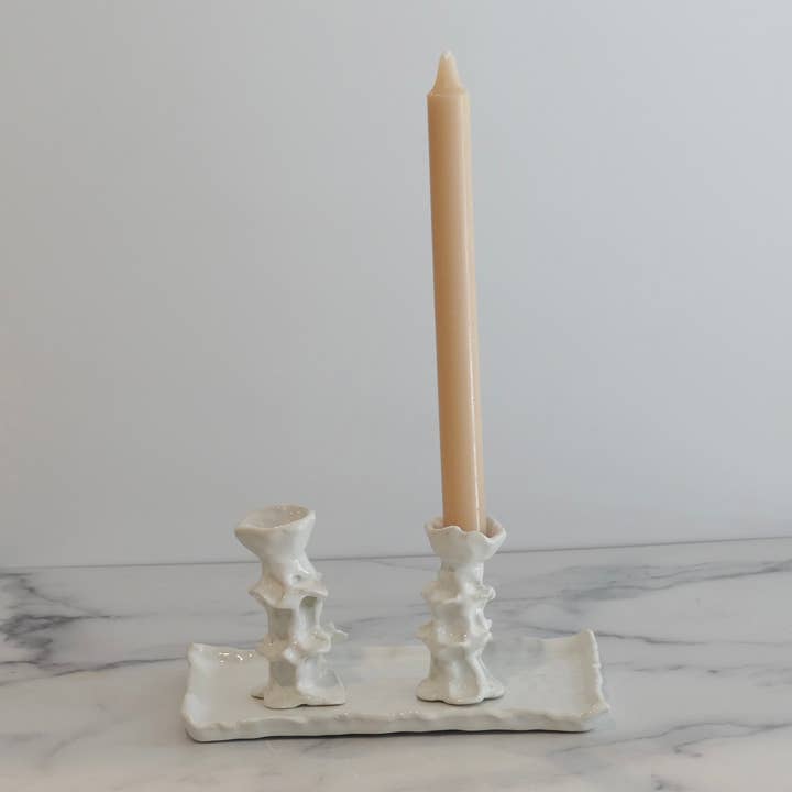 Design by Pouneh - Wholesale Candle holder - Organic Elegance Candlestick Set with Tray.3