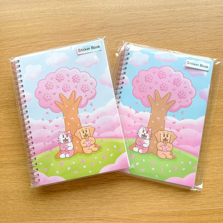 Sakura Joey and Cake - A5 Reusable Sticker Book for wholesale by Cute Stickers Only