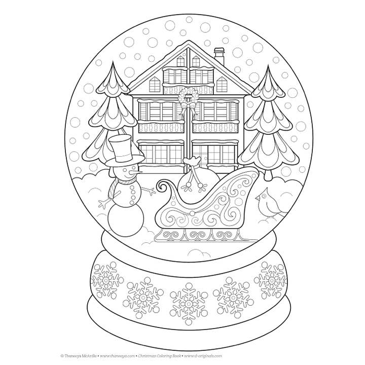 Fox Chapel Publishing – wholesale Colouring and activity book – adult – Christmas Coloring Book - Holiday Adult Coloring2