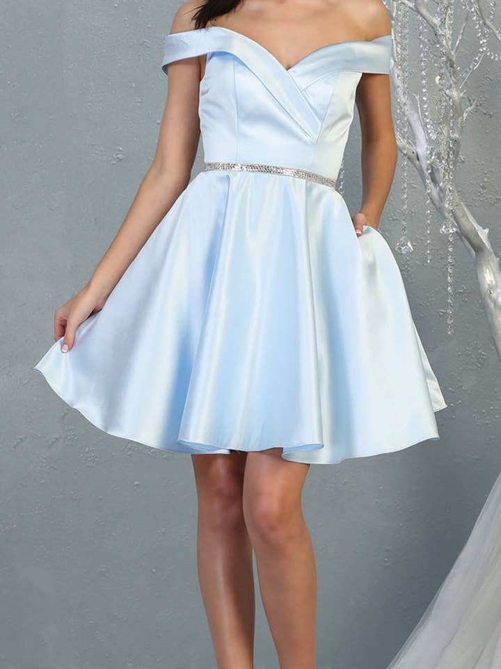 LA Merchandise - Wholesale Dress - Women's - Classy Off the shoulder Prom Dress- LA1815