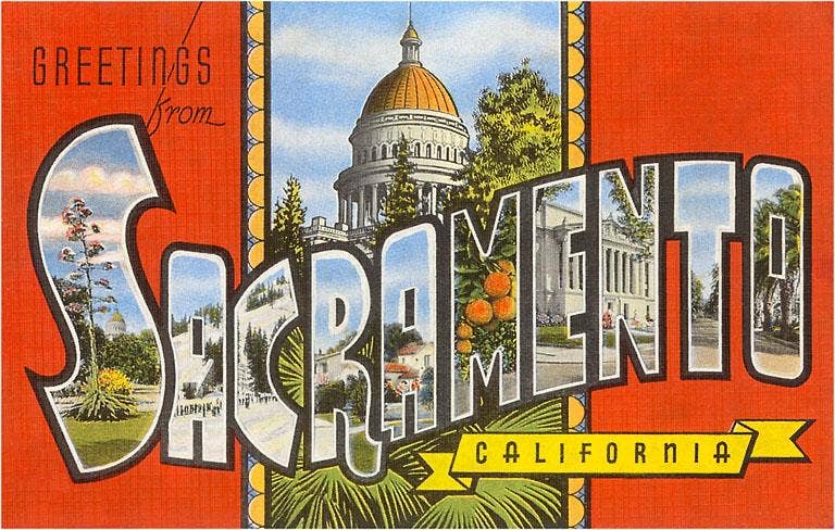 Found Image Press - Wholesale Postcard - Postcard CA-669 Greetings from Sacramento, California0