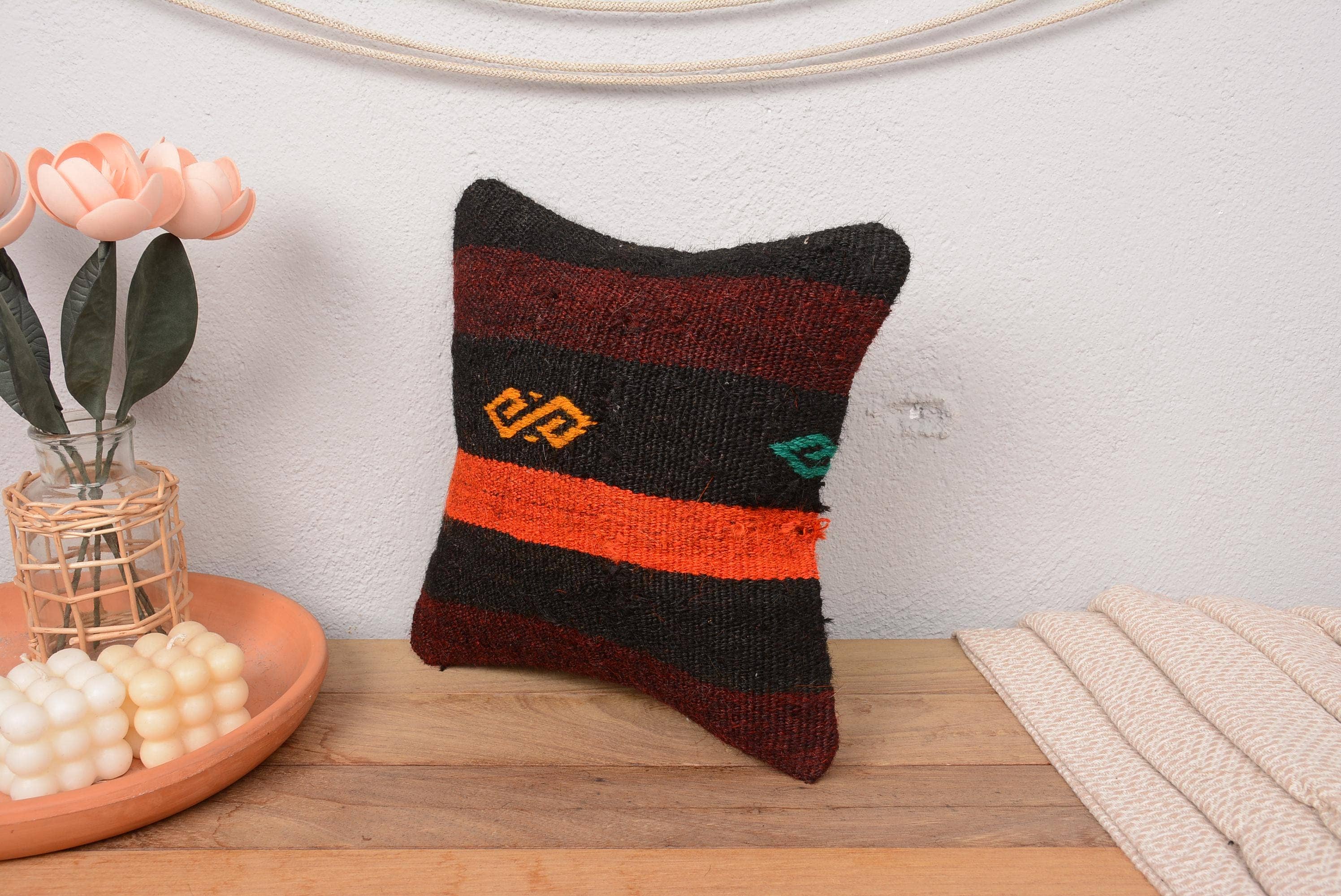 Kilim Pillow Decors - Wholesale Throw Pillow Cover - Vintage Turkish Kilim Boho Pillow Sham Cover 12x123