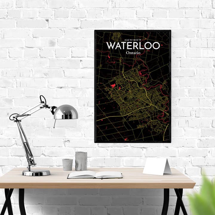 OurPoster.com - Wholesale Poster - Waterloo City Map Poster19
