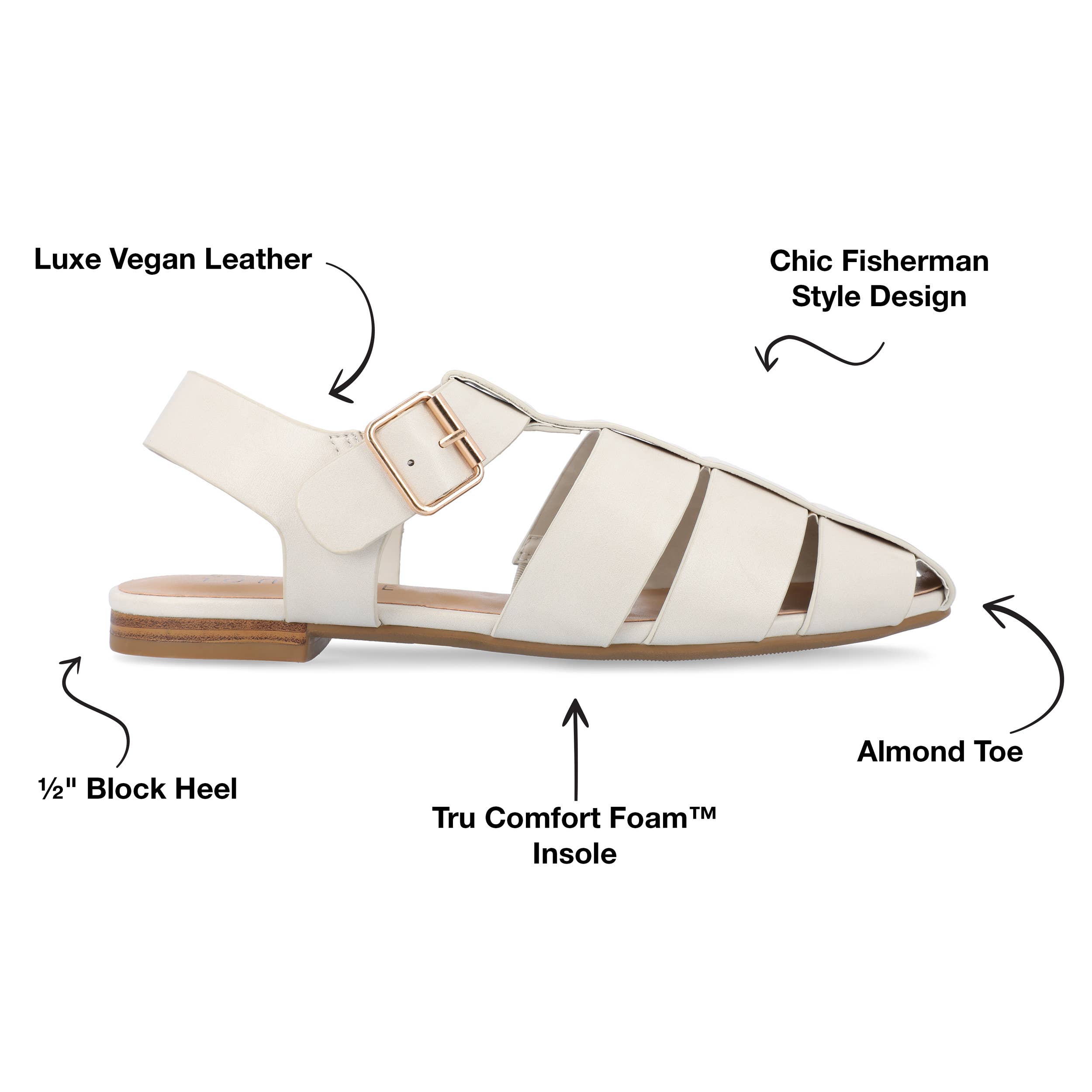 Journee - Wholesale Sandals - Women's - Cailinna Fisherman Sandal In Faux Leather10