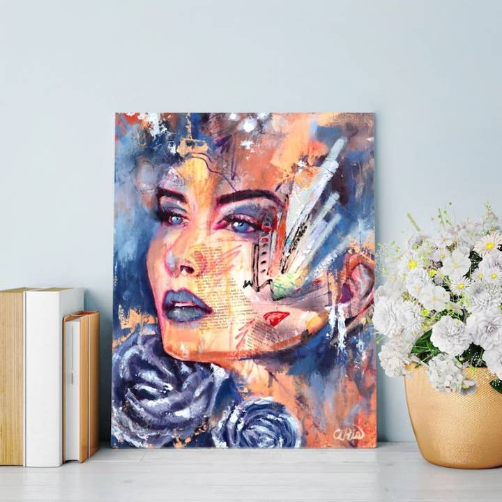 Blue Divine Canvas Print for wholesale by Amanda Rinaldi