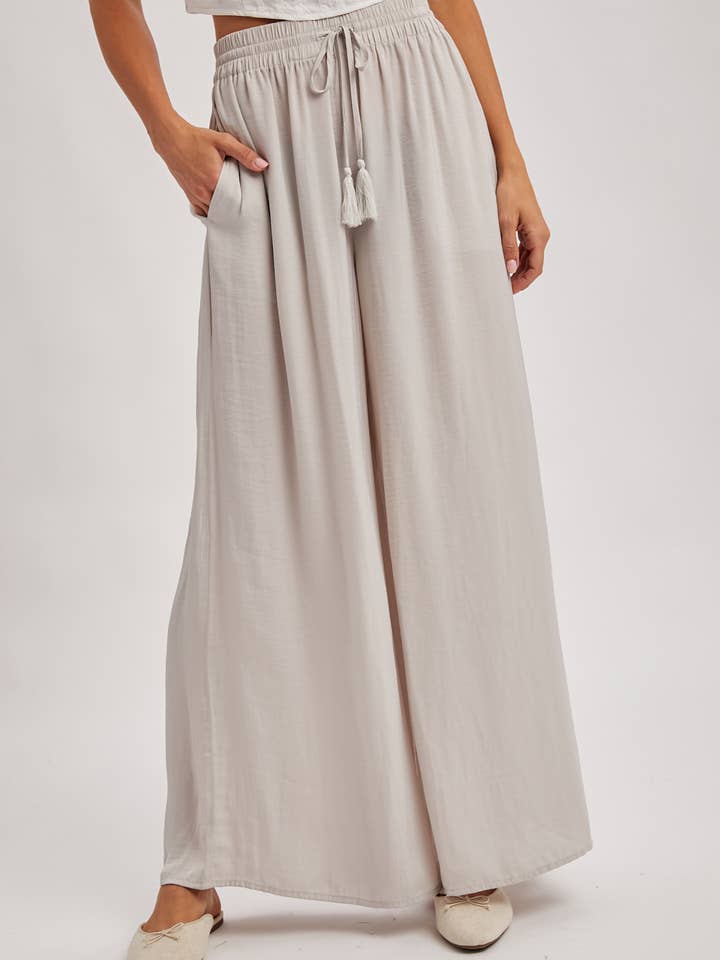 Bluivy – wholesale Pants – Women's – SILKY PALAZZO WIDE LEG PANTS6