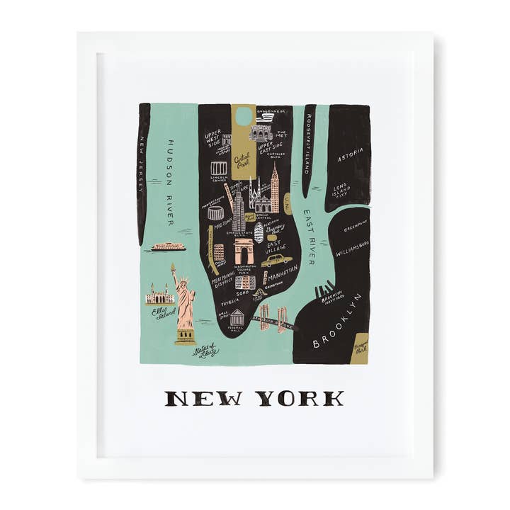 Manhattan Art Print for wholesale by Rifle Paper Co.