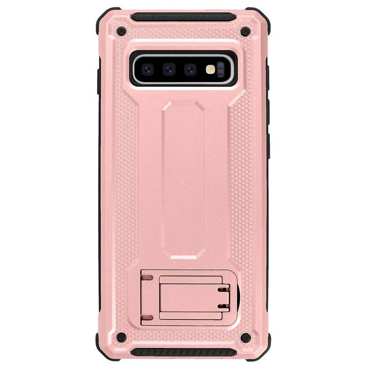 AICase - Wholesale Phone Case - Men's - Samsung Galaxy S10/S10+/S10e Dual Layer Hybrid Defender Hard PC + Soft TPU Bumper Shockproof with Built-in Kickstand5