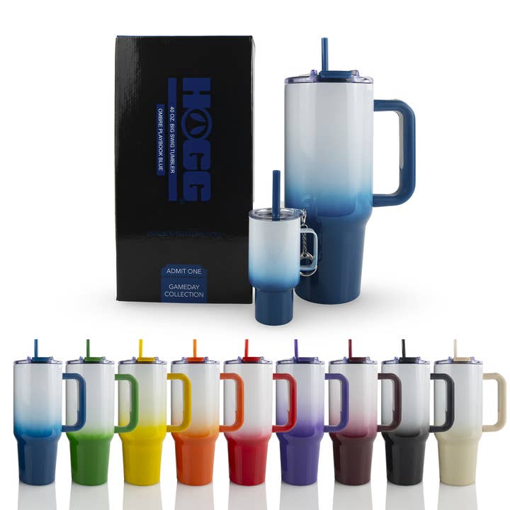 Hogg Outfitters - Wholesale Insulated Mug/Tumbler - 40oz SUBLIMATION OMBRE BIG SWIG TUMBLER - SET