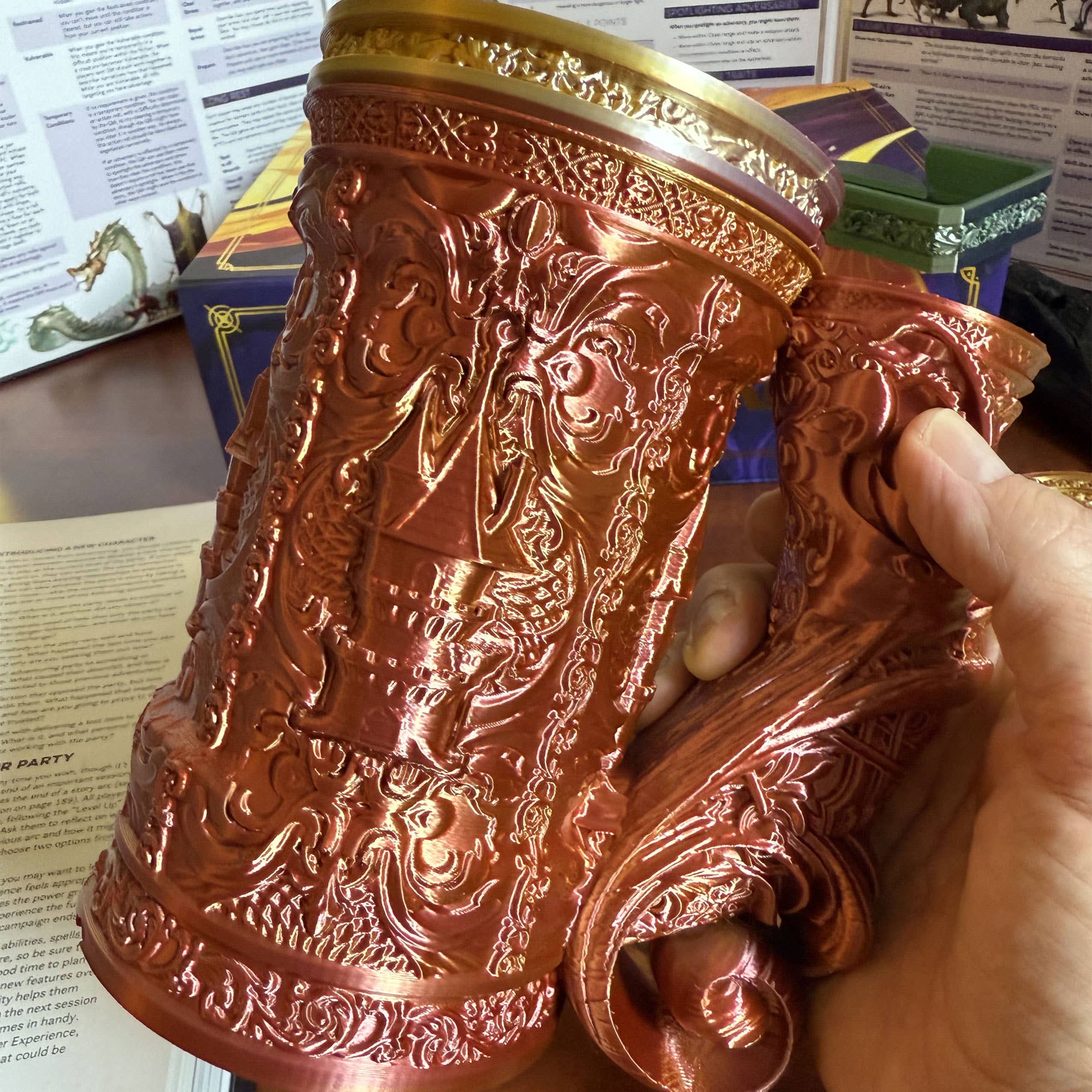 American Carver LLC - Wholesale Dice - Wizard Castle Dice Tower Tankard | TTRPG, D&D, Daggerheart11