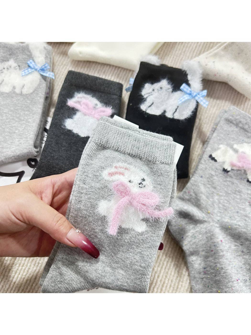 Funkyrel® Atzbranding Limited - Vendita all'ingrosso Calzini - Donna - Rufia - Calzini Invernali da Donna con Motivo di Animali Cartoon13