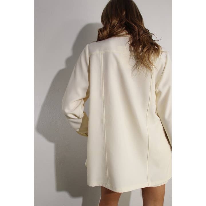 KOFFIEMELK JAS EN KORTE BROEK SET - Crèmekleurig voor groothandel op Faire23